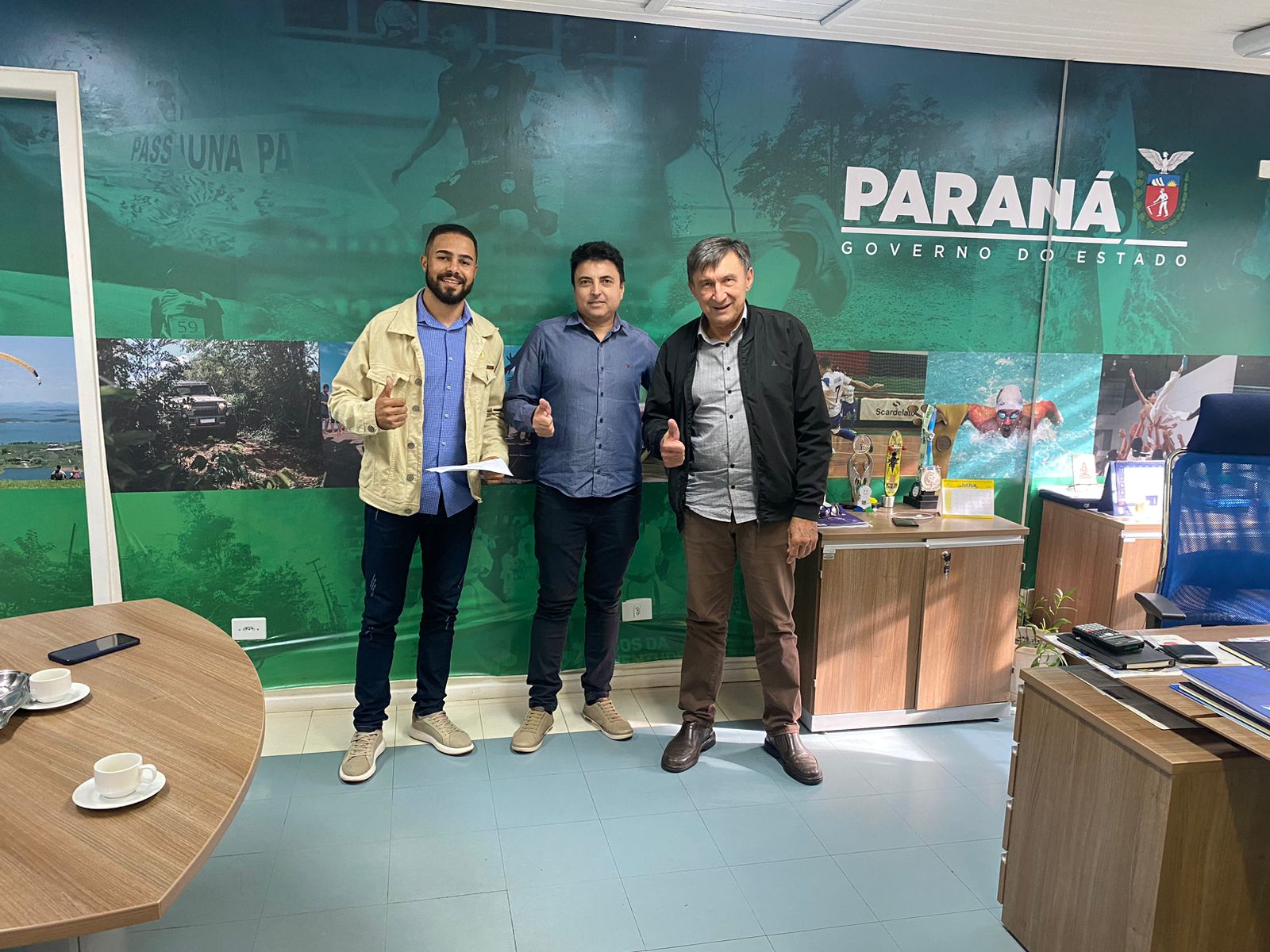 AGENDA DE QUARTA FEIRA NA SECRETARIA DE ESPORTE DO ESTADO DO PARANÁ .
