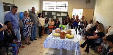 Prefeito Geraldo  participa de café da manhã  e palestra com professores da rede municipal.