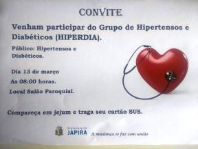 SECRETARIA MUNICIPAL DA SAÚDE REALIZA O HIPERDIA