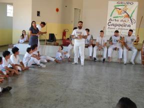 JAPIRA REALIZA ENCONTRO DE GRUPOS DE CAPOEIRA DO PROJETO \