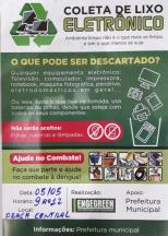 A Prefeitura de Japira em parceria com a Engegreen, realizam a coleta de lixo eletrônico no dia 05 de maio sábado dás 9:00 às 12:00 na praça central.
