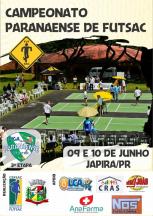 JAPIRA VAI SEDIAR O PRIMEIRO CAMPEONATO PARANAENSE DE FUTSAC NOS DIAS 09 E 10 DE JUNHO