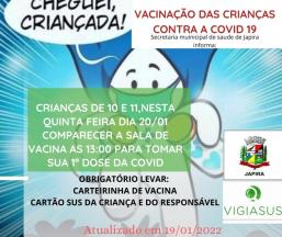  Informativo Campanha Nacional de Vacinação contra Covid-19.